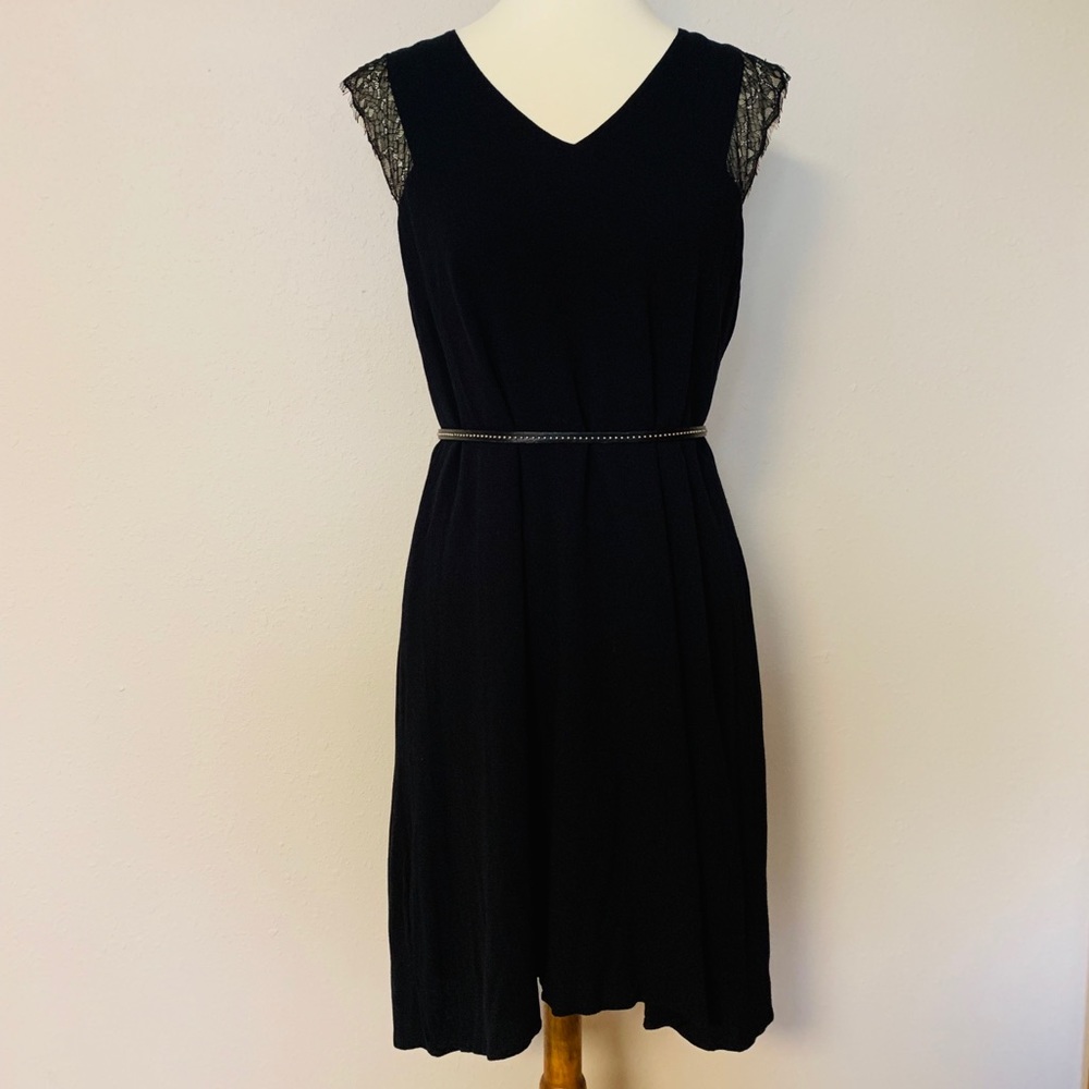 Mossimo Black Lace Sleeve Dress